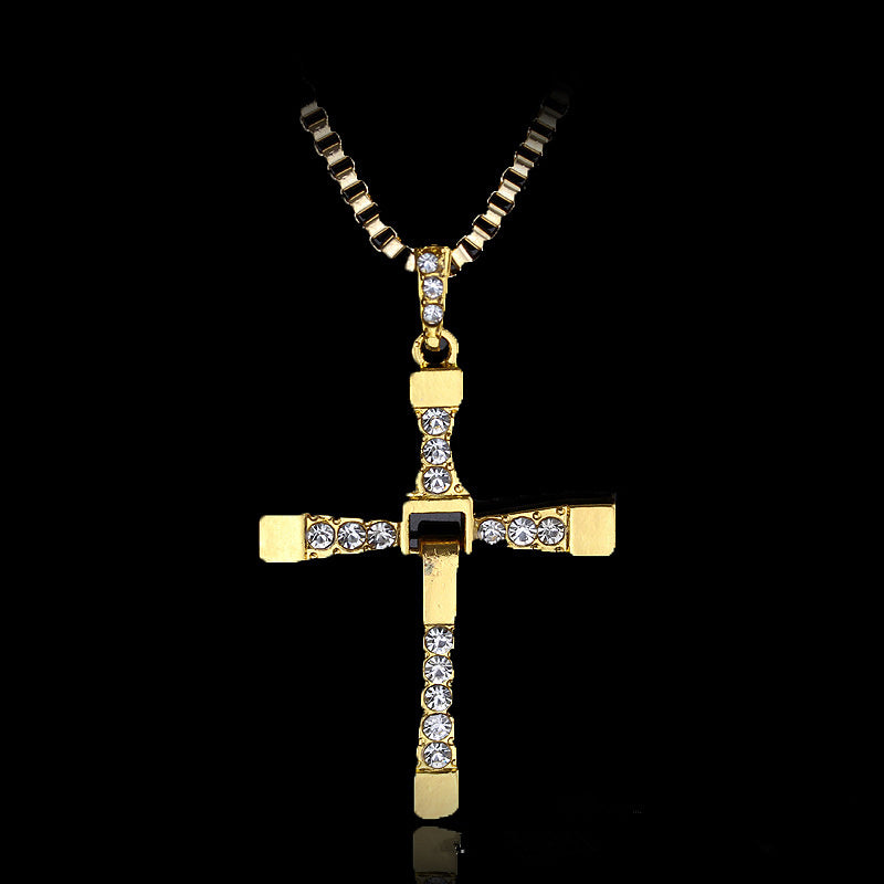 Rhinestone Pendant Cross