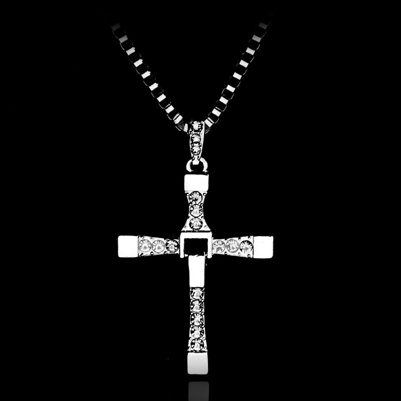 Rhinestone Pendant Cross
