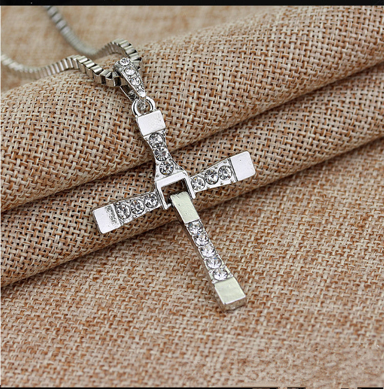 Rhinestone Pendant Cross