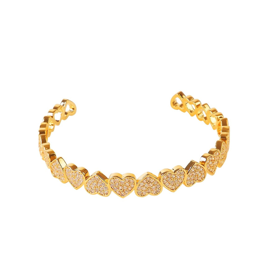 Gold Plated Hip Hop Love Bracelet