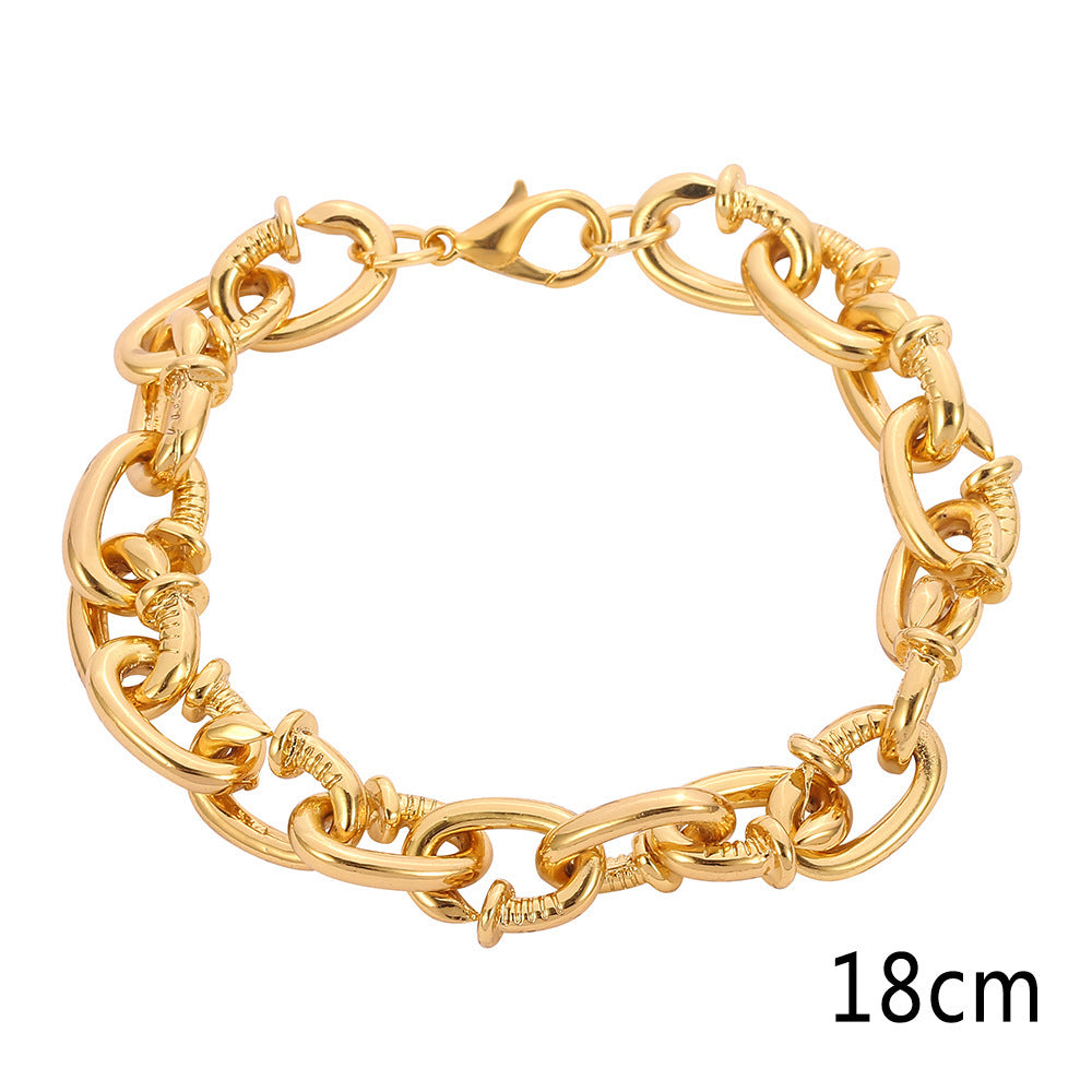 Cuban Nail Chain Bracelet