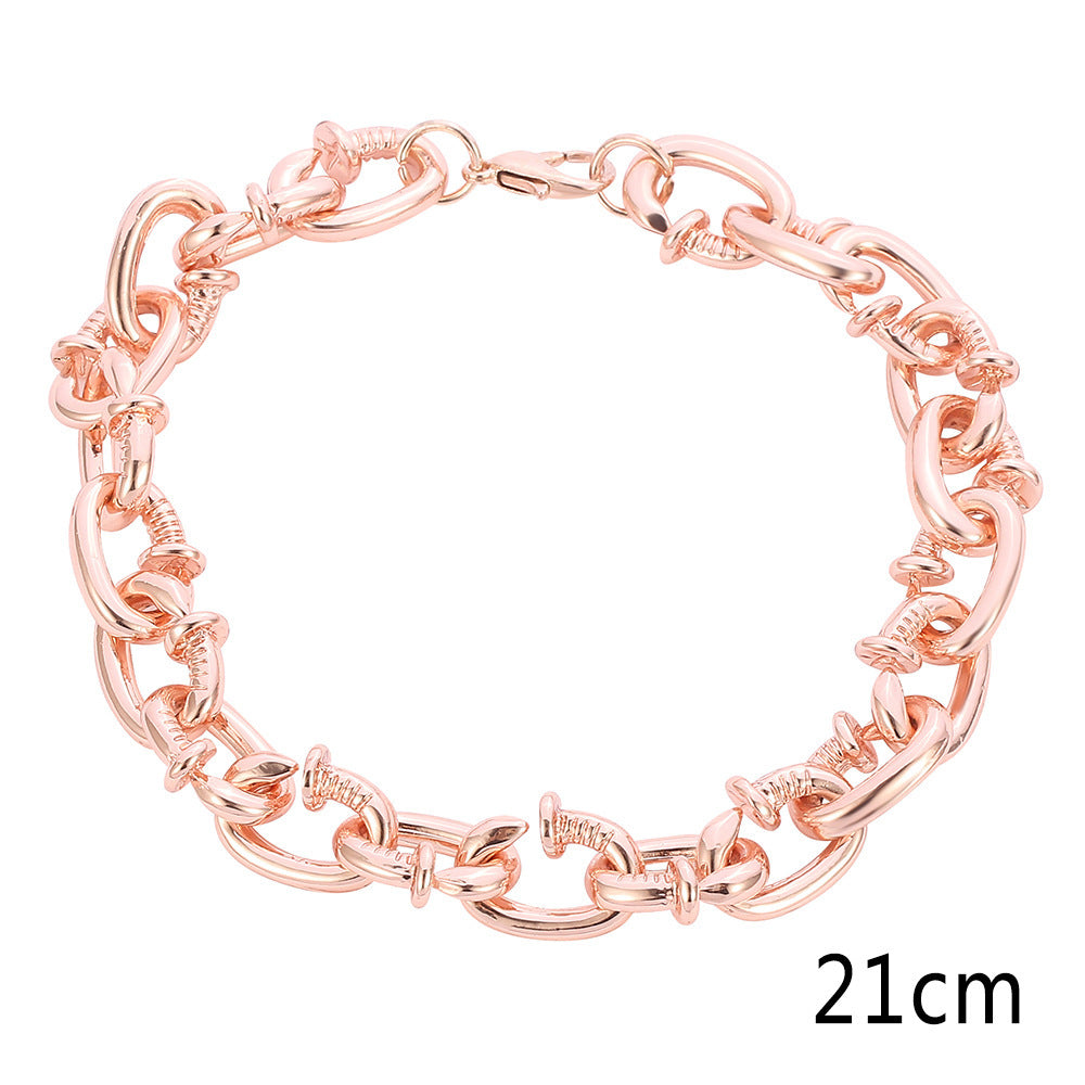 Cuban Nail Chain Bracelet