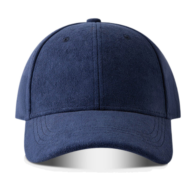 Suede Solid Color Soft Top Baseball Cap