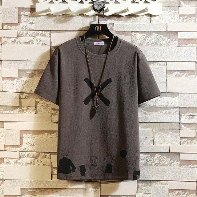 X Tee in Dark Grey