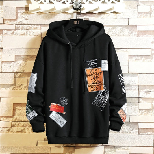 Absentia Cotton Hoodie in Black