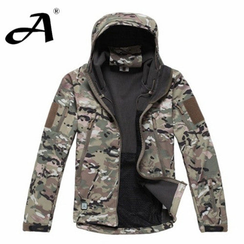 Waterproof Camo Windbreaker