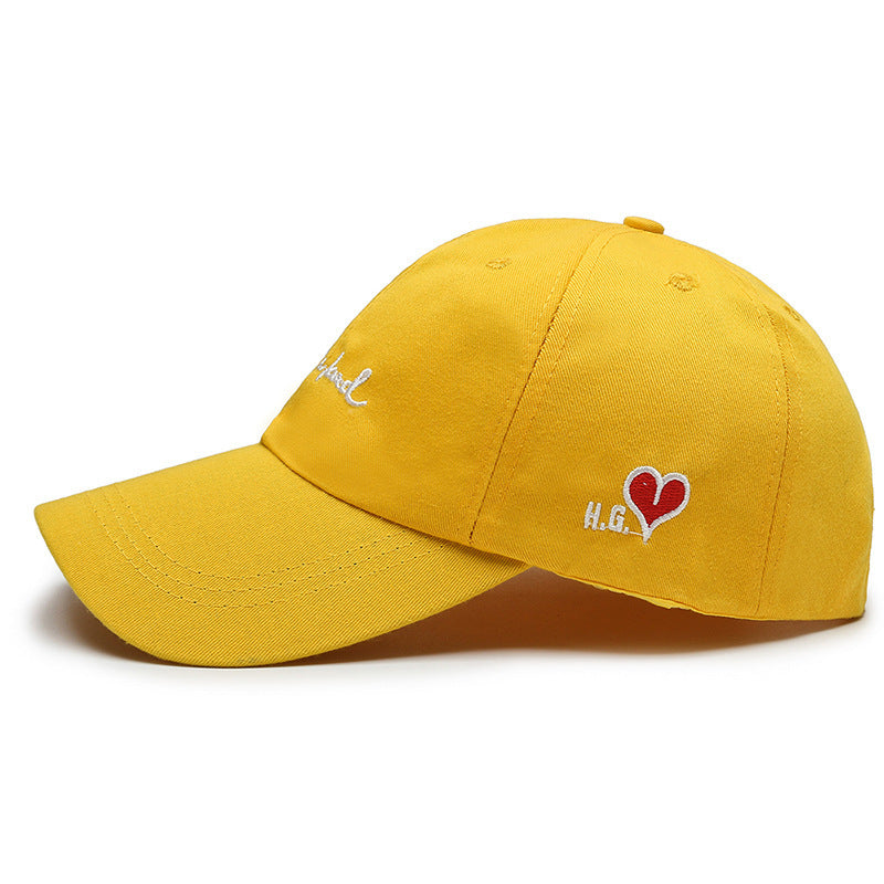 Heart Embroidered Baseball Cap