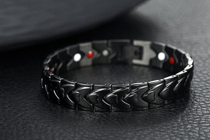 Heart Link Titanium Bracelet