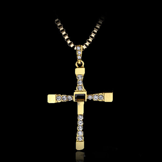 Rhinestone Pendant Cross