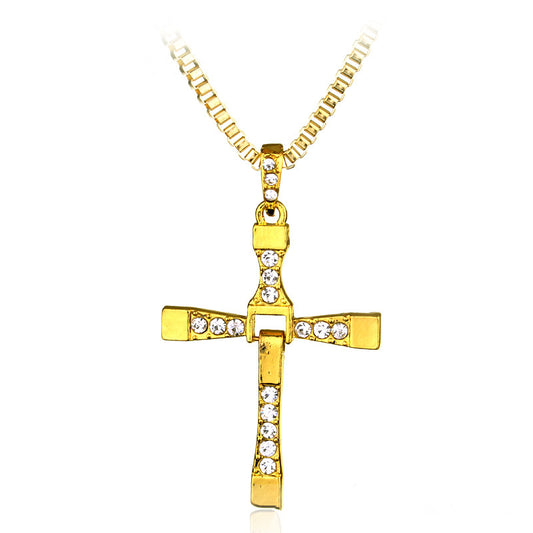 Rhinestone Pendant Cross