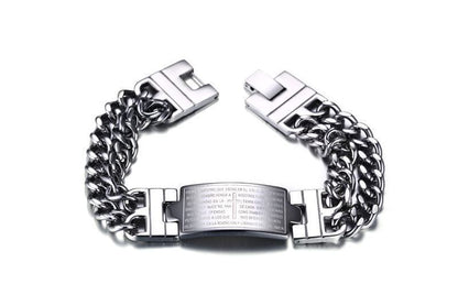 Cross Scripture Men's Bracelet