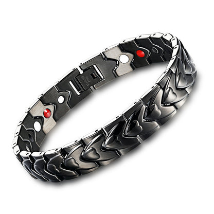 Heart Link Titanium Bracelet