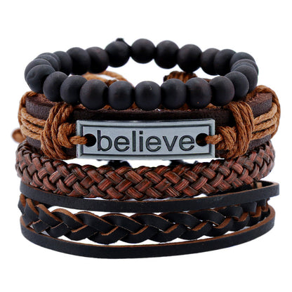 Believe Leather Bracelet