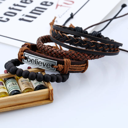 Believe Leather Bracelet