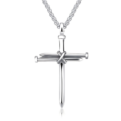 Cross Nail Titanium Necklace