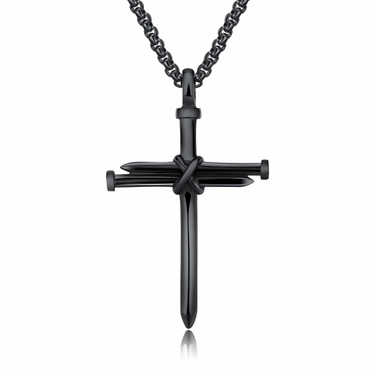 Cross Nail Titanium Necklace