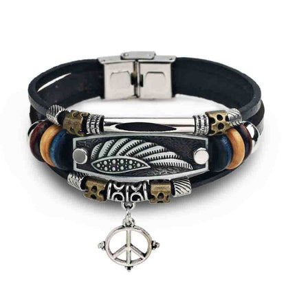 Peace Eagle Woven Beaded Bracelet