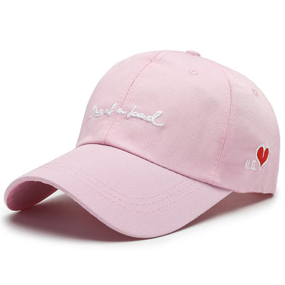 Heart Embroidered Baseball Cap