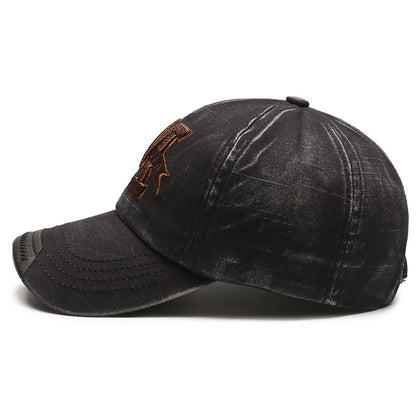 American M Washed Denim Baseball Cap