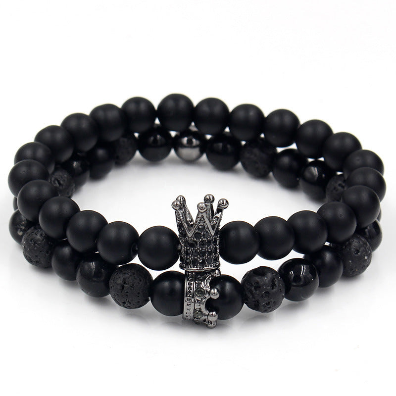 Volcanic Stone Bead Bracelet