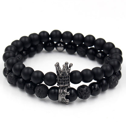 Volcanic Stone Bead Bracelet