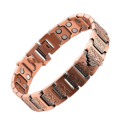Retro Red Copper Magnetic Bracelet
