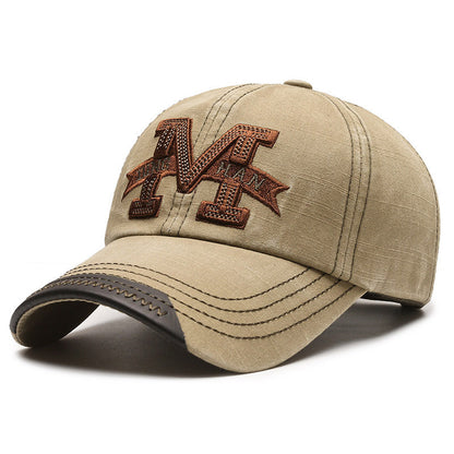 American M Washed Denim Baseball Cap