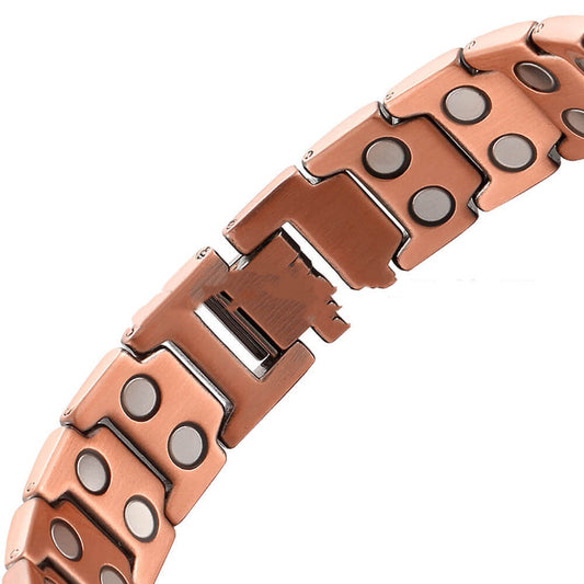 Retro Red Copper Magnetic Bracelet