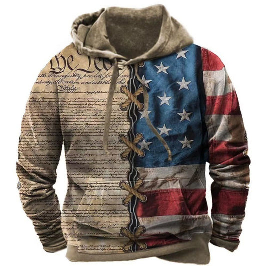 American Constitution Loose 3D Printed Hoodie