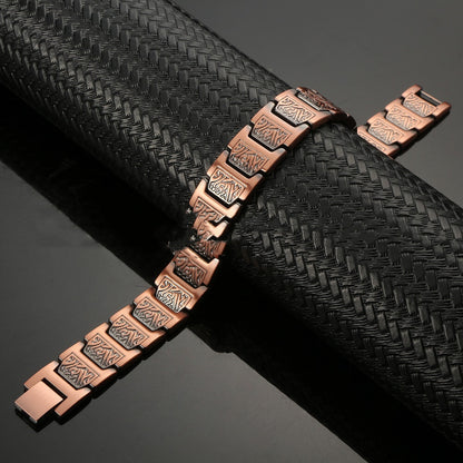Retro Red Copper Magnetic Bracelet