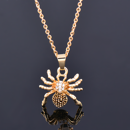 Titanium Spider Necklace