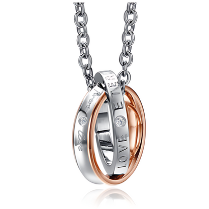 Double Ring Love Eternal Pendant