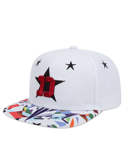 D Star Flat-brimmed Cap