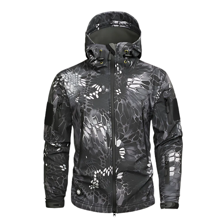 Mege Knight Winter Jacket - Grey Camo