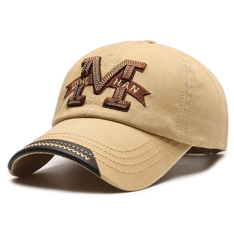 American M Washed Denim Baseball Cap