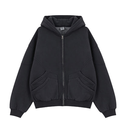 Velvet Padded Hoodie