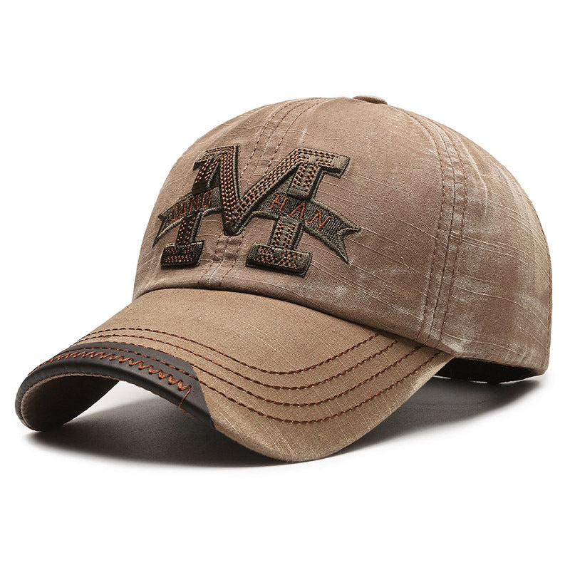 American M Washed Denim Baseball Cap