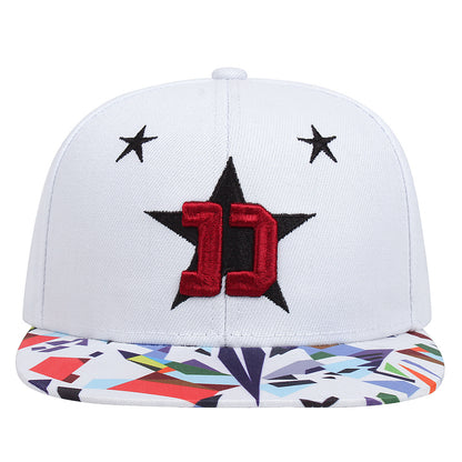 D Star Flat-brimmed Cap