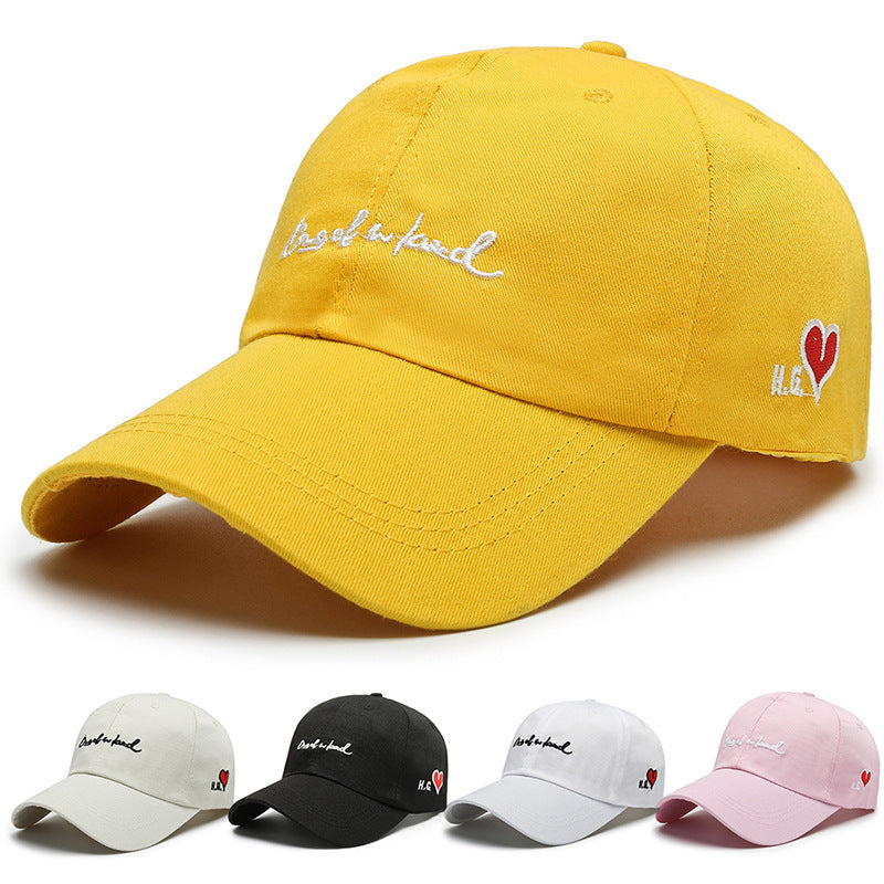 Heart Embroidered Baseball Cap