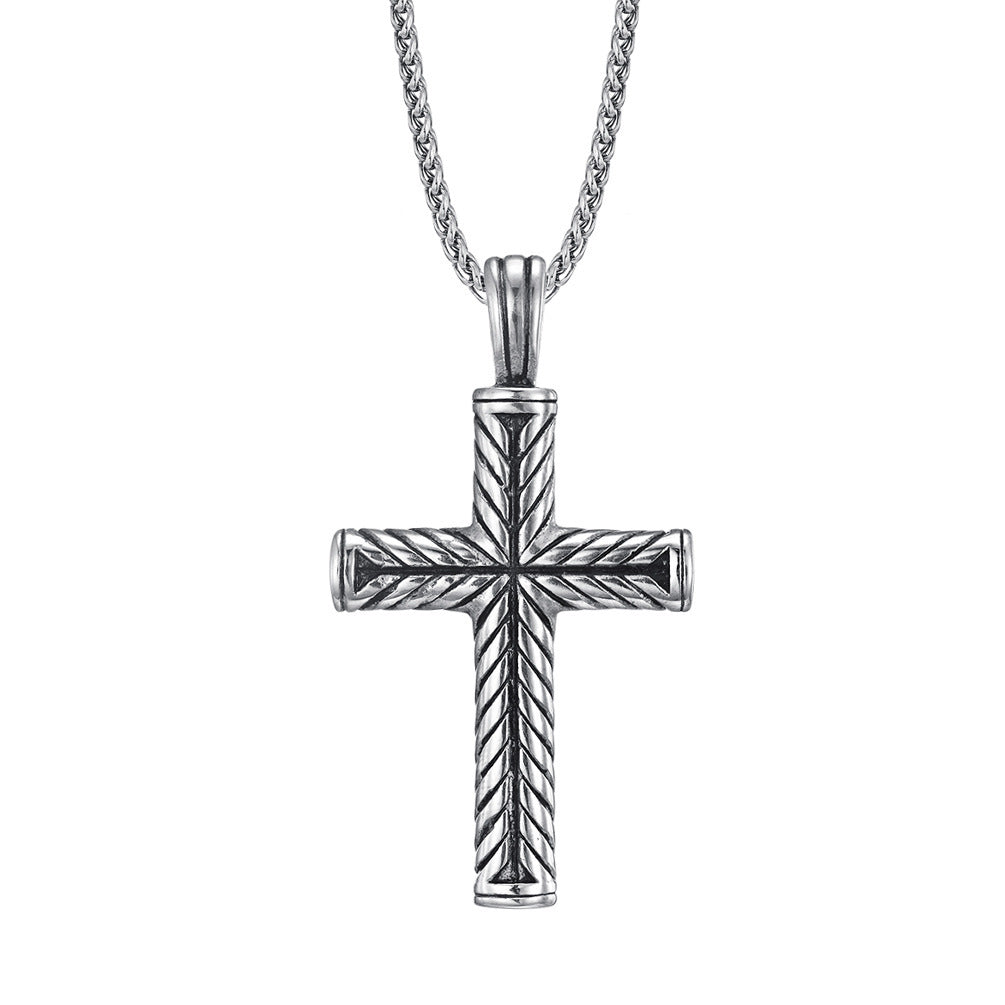 Stainless Steel Casting Cross Pendant