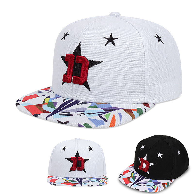 D Star Flat-brimmed Cap