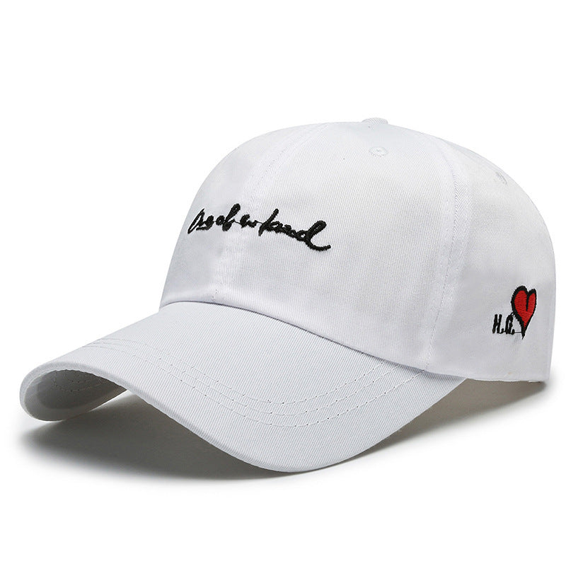 Heart Embroidered Baseball Cap