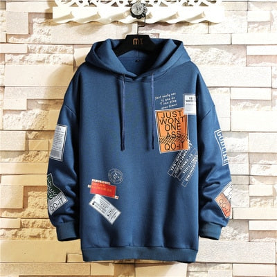 Absentia Cotton Hoodie in Navy