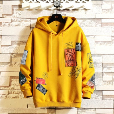 Absentia Cotton Hoodie in Yellow