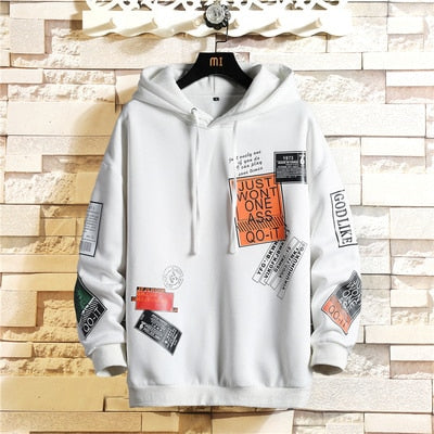 Absentia Cotton Hoodie in White