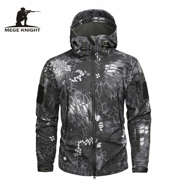 Mege Knight Winter Jacket - Grey Camo