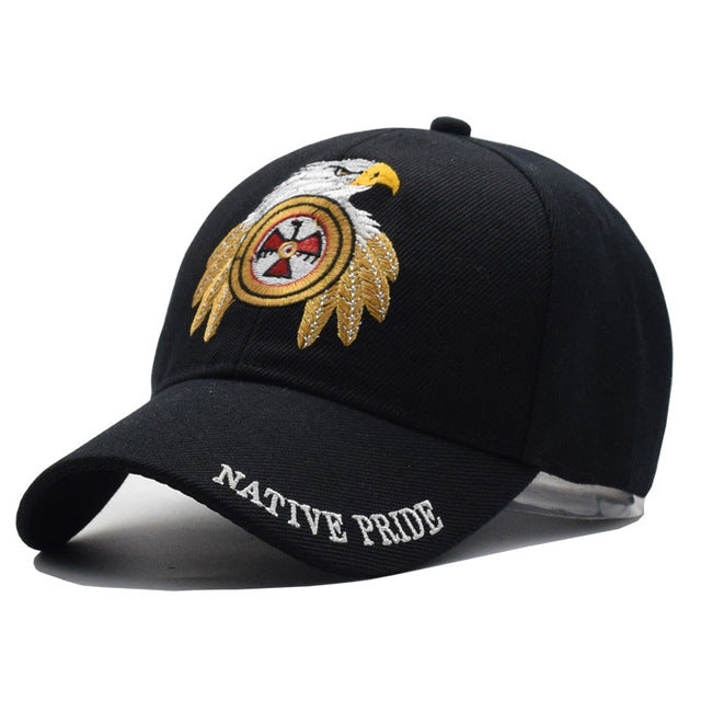 USA Eagle Baseball Cap - Black Military