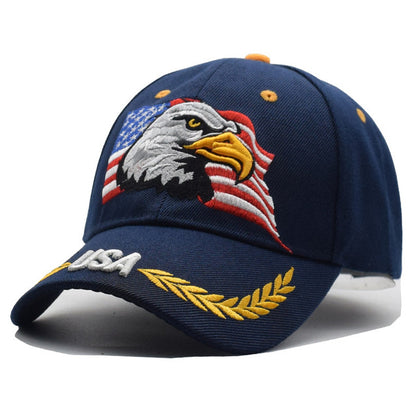 USA Eagle Baseball Cap - Black