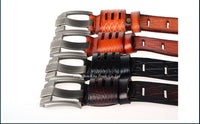 Thumbnail for Designer 100% Luxury Leather Belts - Black